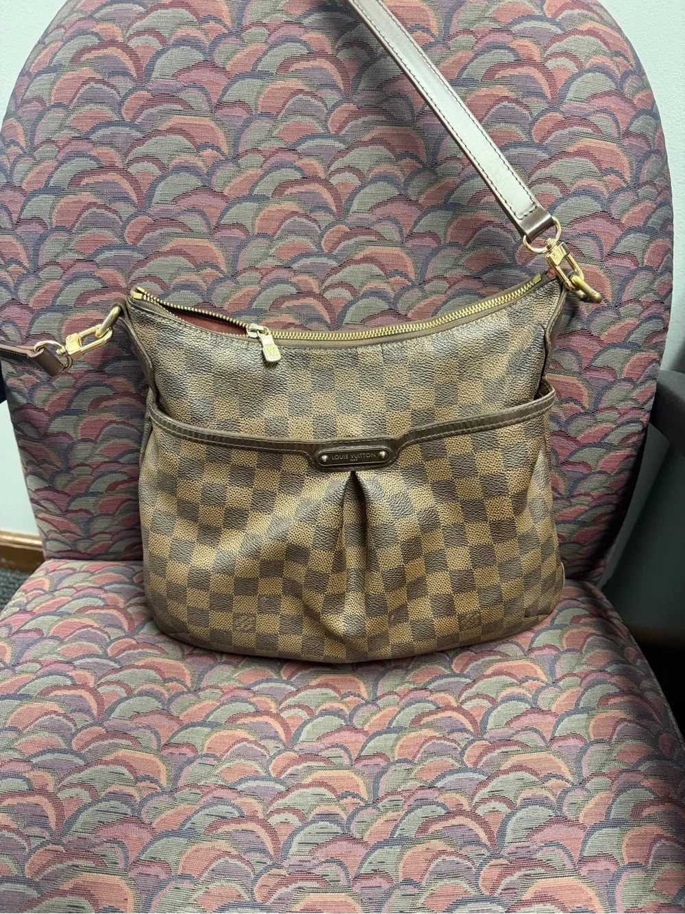 Authentic Louis Vuitton Damier Ebene Crossbody Bag in Brown